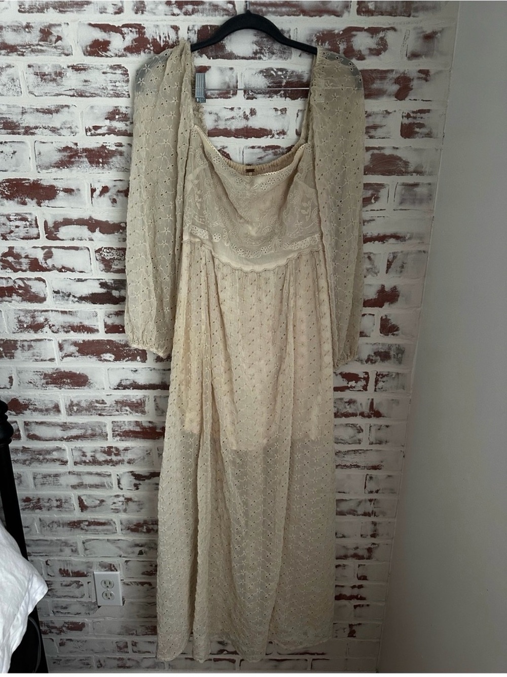 Free People Malina Maxi Dress in Ivory - Picture 2 of 7